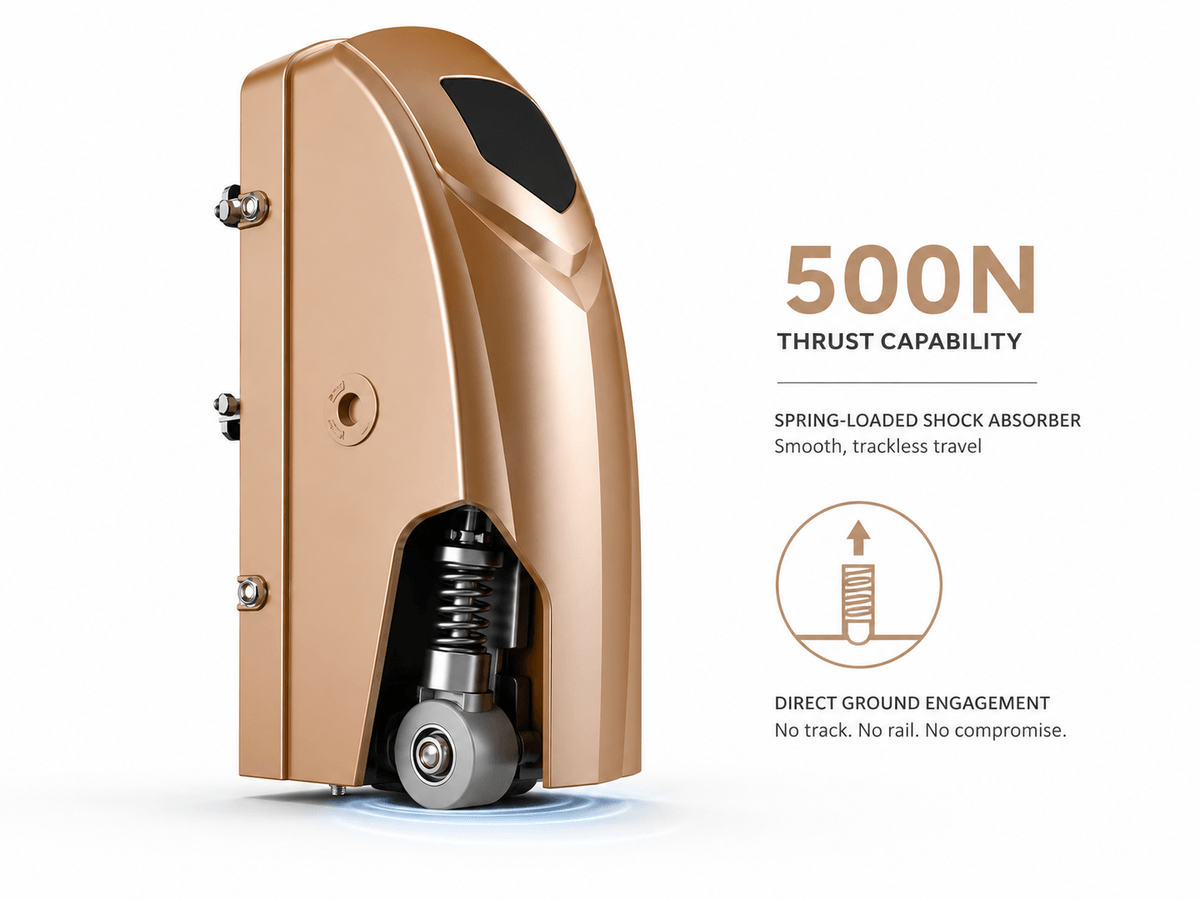 500N Thrust. Roller Automation for Uneven Surfaces.